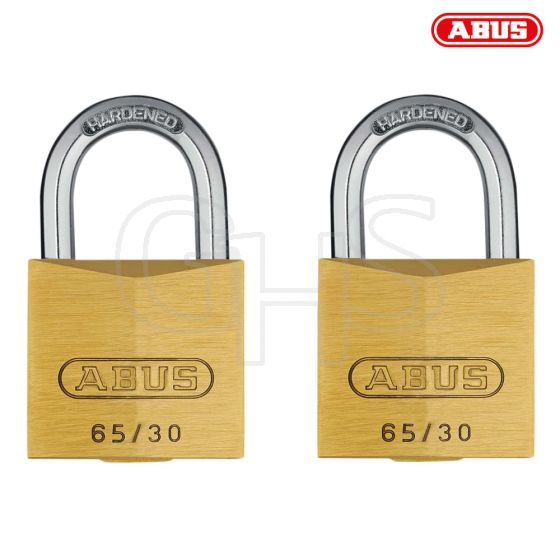 ABUS 65/30 30mm Brass Padlock Twin Carded - 21730