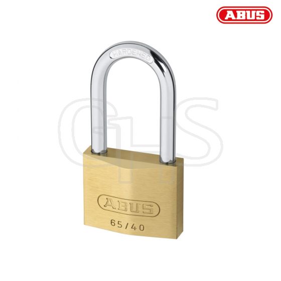 ABUS 65/40HB40 40mm Brass Padlock 40mm Long Shackle Carded - 9856