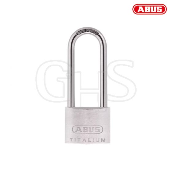 ABUS 80TI/40HB40 Titalium Padlock 40mm x 40mm Long Shackle Carded - 56571