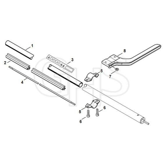 Viking AHK110 - Drive Tube - Parts Diagram