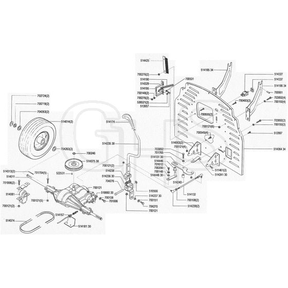 AL-KO Concord T12-85 - 110725 - Transmission