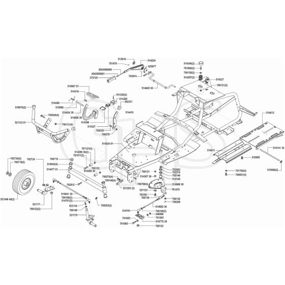 AL-KO Concord T13-102 HD-H - 118138 - Chassis