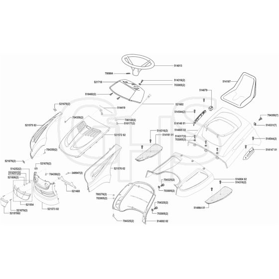 AL-KO Powerline RT18-102 HD - 118302 - Body Work And Seat