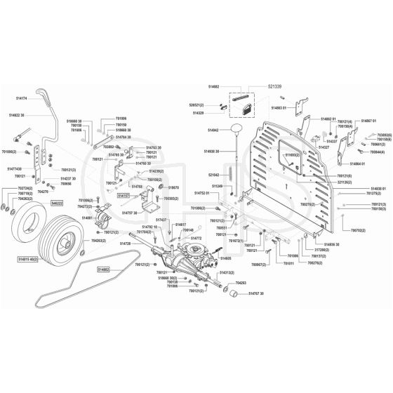 AL-KO Powerline RT18-102 HD - 118302 - Transmission