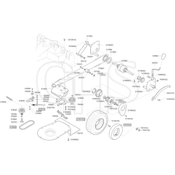 AL-KO Powerline 9-55 - 118482 - Transmission