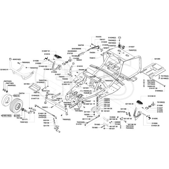 AL-KO Powerline T13-74 SA - 118565 - Chassis