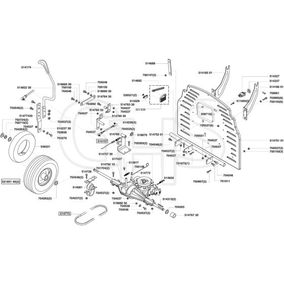 AL-KO Powerline T13-74 SA - 118565 - Transmission