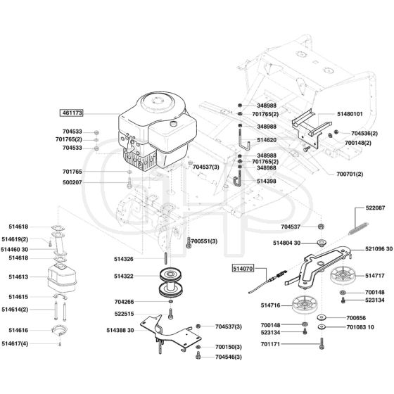 AL-KO Powerline T13-74 SA - 118565 - Engine