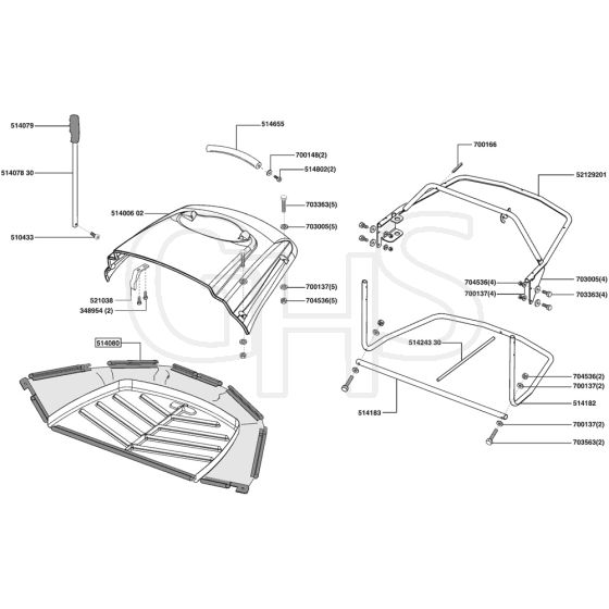 AL-KO Powerline T13-74 SA - 118565 - Grass Box