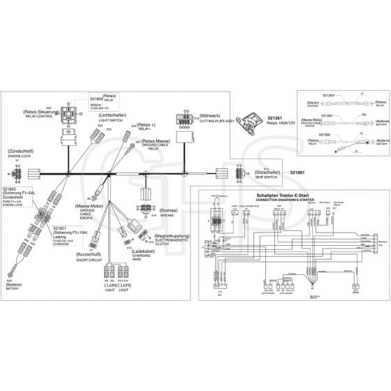 AL-KO Powerline T15-102 S - 118602 - Wiring Loom