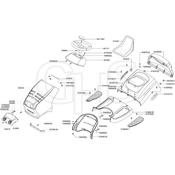 AL-KO T13-102 HDS Bio-Combi HVC - 118645 - Body Work And Seat