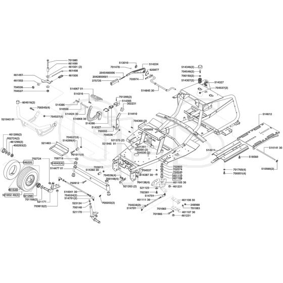 AL-KO T13-102 HDS Bio-Combi HVC - 118645 - Chassis