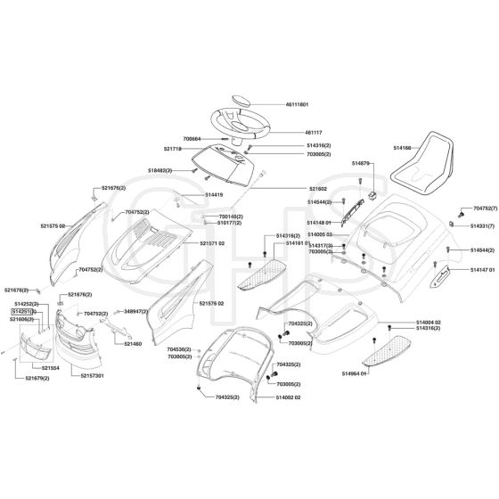 AL-KO Powerline T18-102 HD II - 118720 - Body Work And Seat