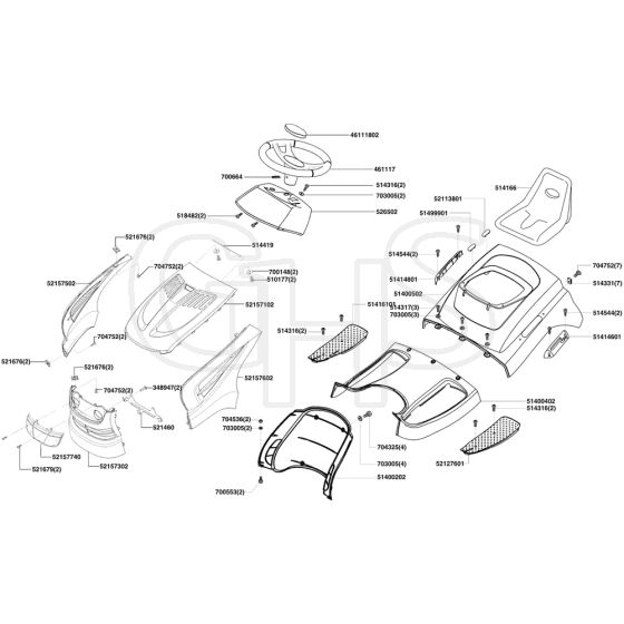 AL-KO T13-82 M Edition - 119262 - Body Work And Seat