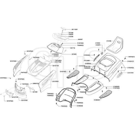 AL-KO T16-102 HD Edition - 119265 - Body Work And Seat