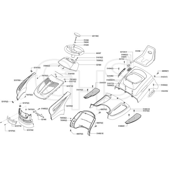 AL-KO T15-92 HD-A Edition - 119629 - Body Work And Seat