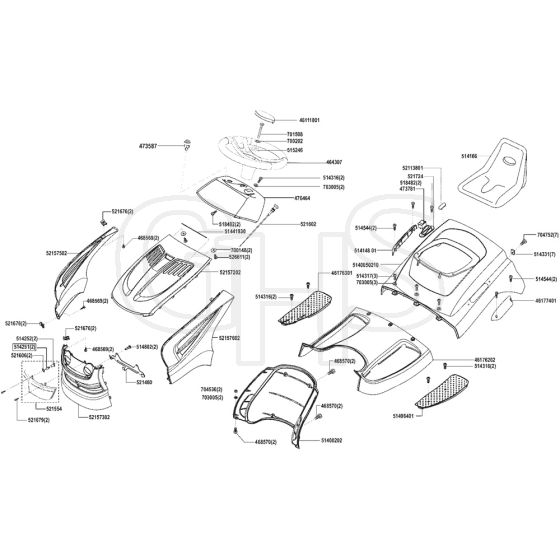 AL-KO T16-102 HD Edition - 119726 - Bodywork & Seat