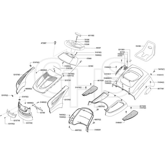 AL-KO T16-102.7 HD Edition - 127412 - Bodywork & Seat