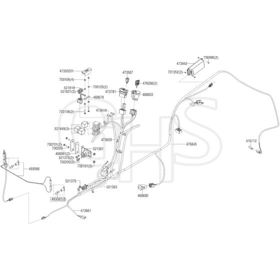 AL-KO Premium T22-110.0 HDH-A V2 - 127575 - Wiring Loom