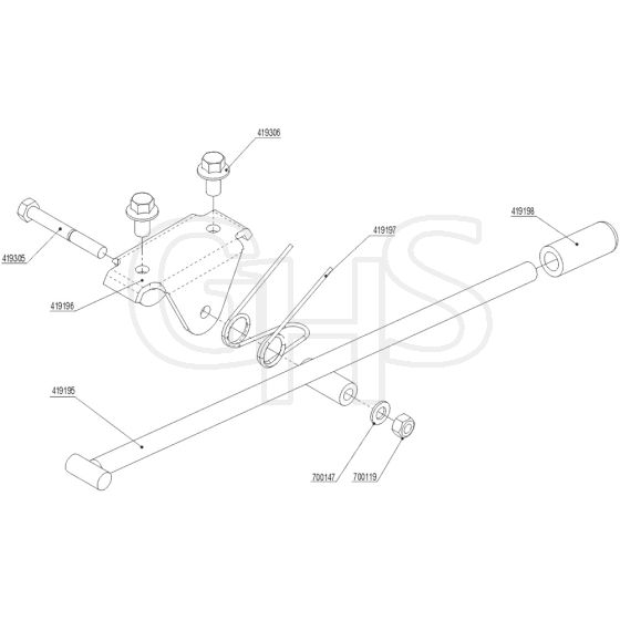 AL-KO R85.1 Li Battery Rider - 127617 - Parking Brake