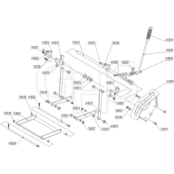 AL-KO R85.1 Li Battery Rider - 127617 - Height Adjustment