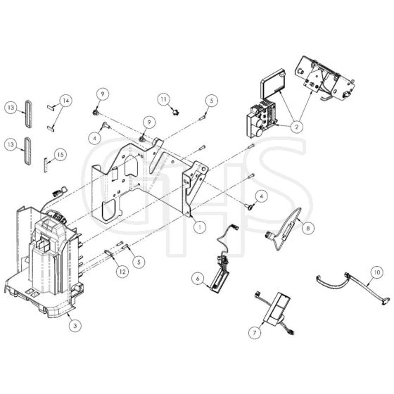 Allett Stirling 43 Battery Dock Assembly