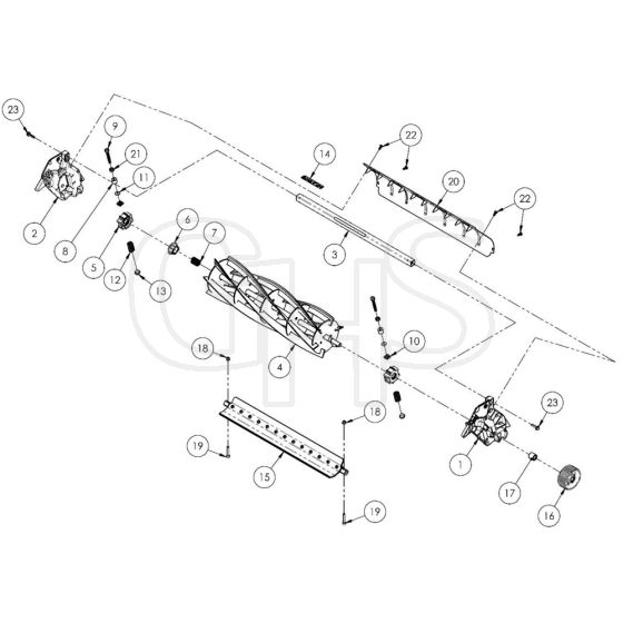 Allett Stirling 43 Cylinder Assembly 6 Blade