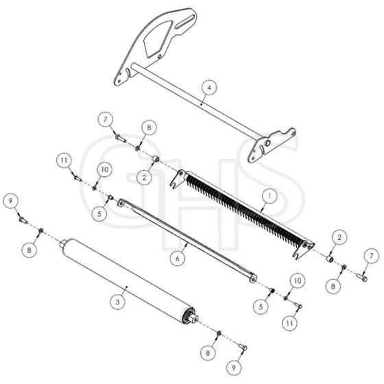 Allett Stirling 43 Front Roller Assembly