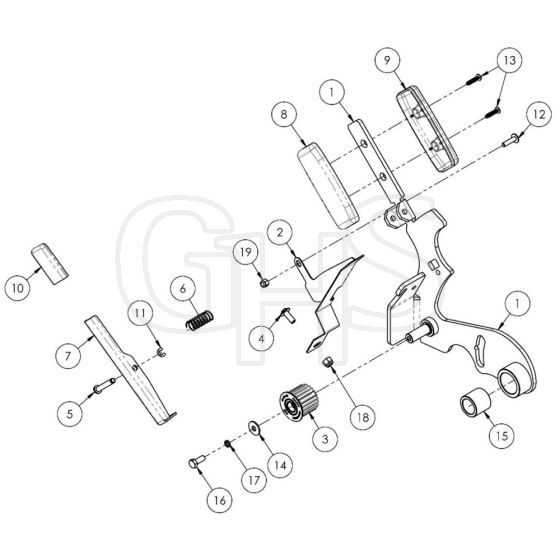 Allett Stirling 43 Locking Arm Assembly