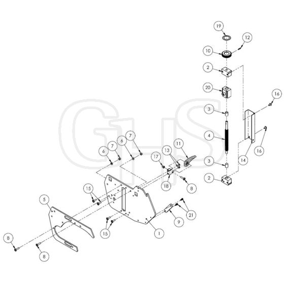 Allett Stirling 43 Non Drive Side Sub Assembly