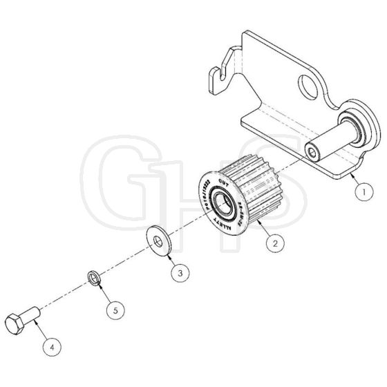 Allett Stirling 43 Tension Arm Assembly