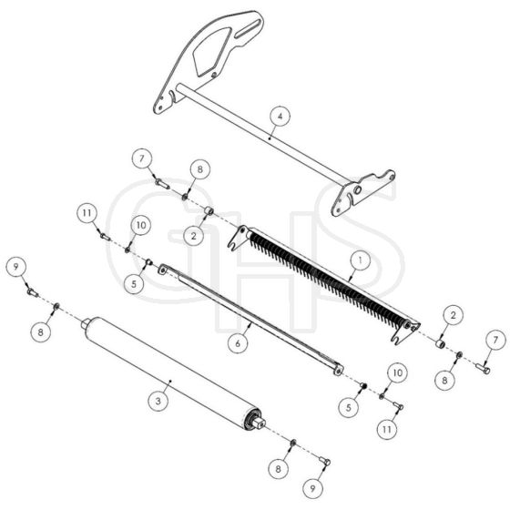 Allett Stirling 51 Front Roller Assembly