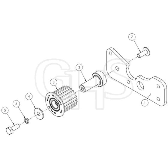 Allett Stirling 51 Idler Pulley Assembly