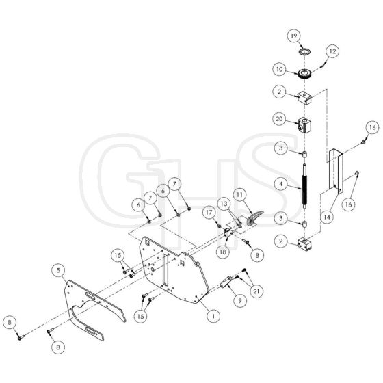 Allett Stirling 51 Non Drive Side Sub Assembly