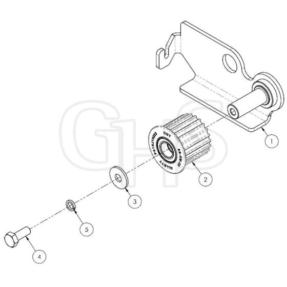 Allett Stirling 51 Tension Arm Assembly