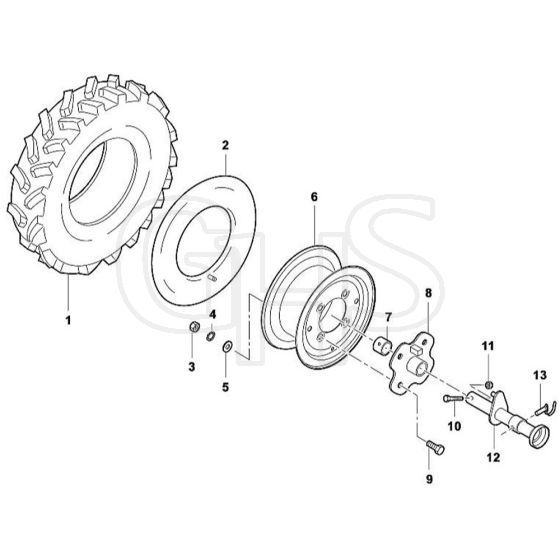 Viking ART 600 - Tyres - Parts Diagram