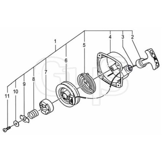 Tanaka AST-250 - Recoil Starter