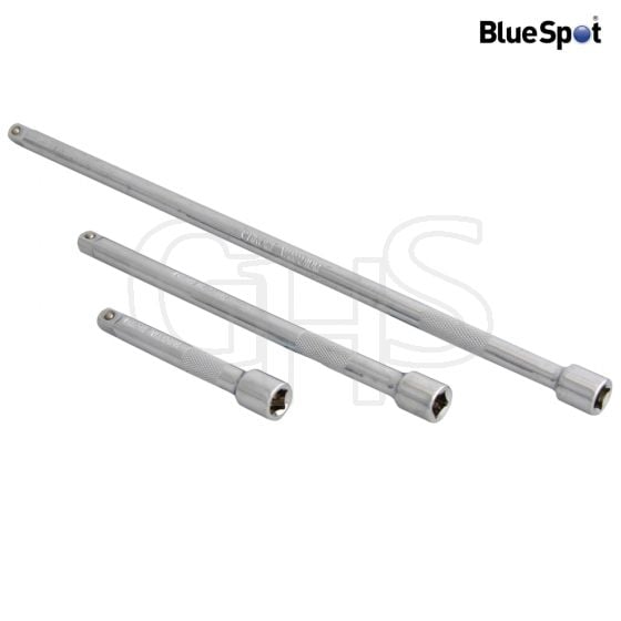 BlueSpot 1/4in Square Drive CV Extension Bar Set 3 Piece - 2074