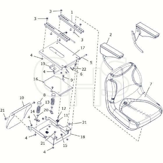 Countax B250 - From A0328984 06-04-2016 - 9 Seat Box