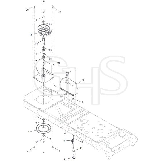 Countax B255 4Wd - From 09-09-2019 - 13 PTO Bearing Assy