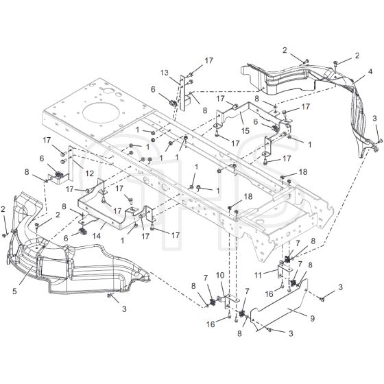 Countax B255 4Wd - From 09-09-2019 - 28 Guarding Assy