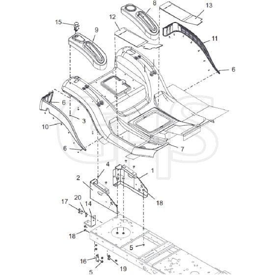 Countax B60 4Trac - From 09-09-2019 - 09 Rear Body