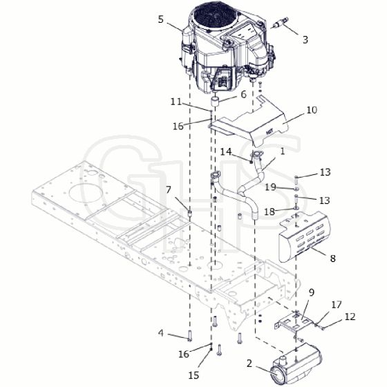 Countax B60 - From A0328984 06-04-2016 - 22 Engine B250