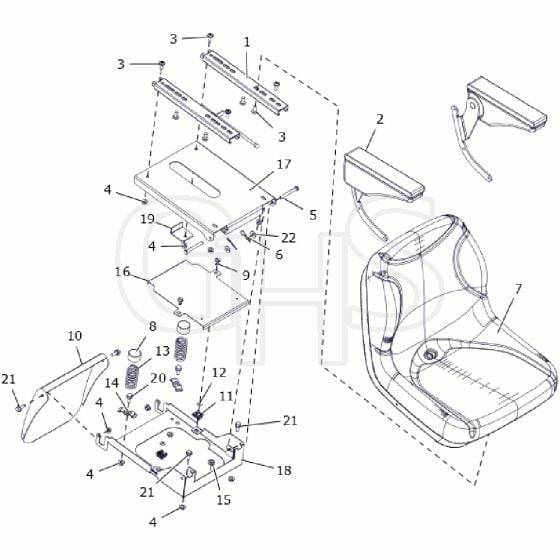 Countax B60 - From A0328984 06-04-2016 - 9 Seat Box