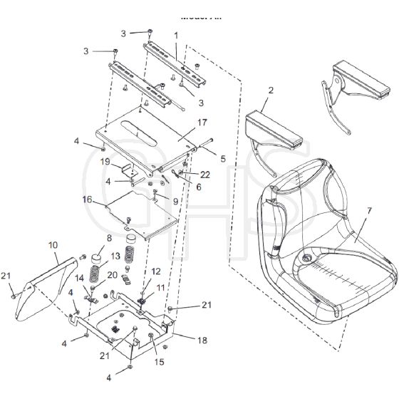 Countax B65 4Wd - From 09-09-2019 - 12 Seat And Seat Box