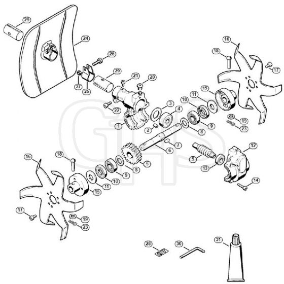 Genuine Stihl BC20 / A - Cultivator BC 3, 20, 30, 35