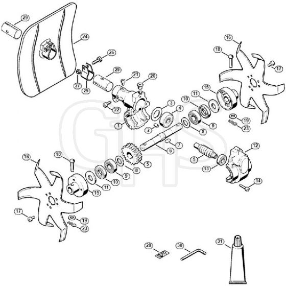 Genuine Stihl BC35 / AA - Cultivator BC 3, 20, 30, 35A - BC Cultivator