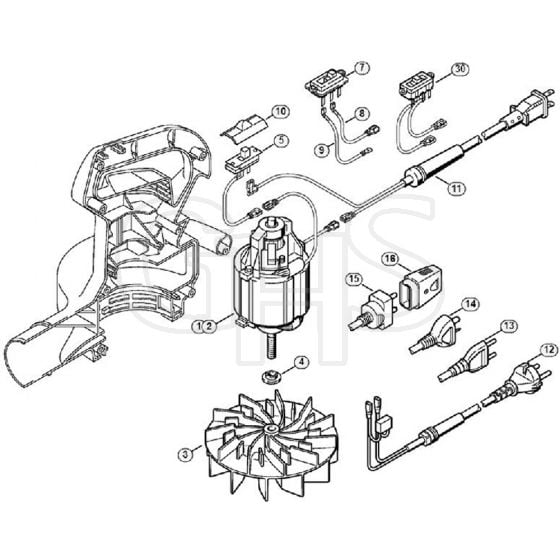 Genuine Stihl BE55 / A - Electric motor BE 55