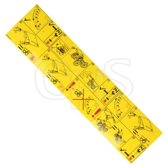 Genuine Belle BMD300 Instruction Decal - 800/99832