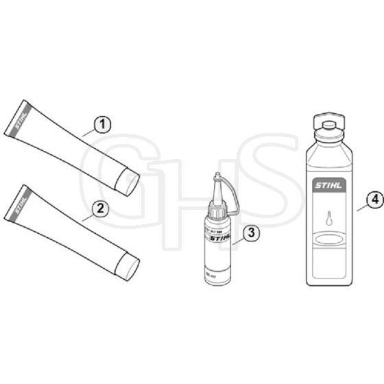 Genuine Stihl BG46 DZ / J - Miscellaneous lubricants and greases